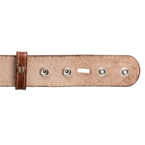 Cinto Country Marrom Couro Legítimo Fivela Vaquejada Removível Estilo Masculino Durável