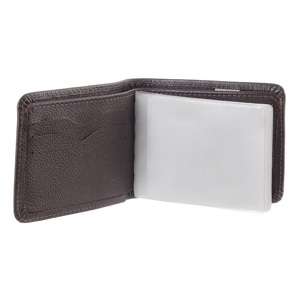 Carteira Masculina Premium DH Couros: Couro Marrom Escuro, 15 Compartimentos, Elegância e Praticidade