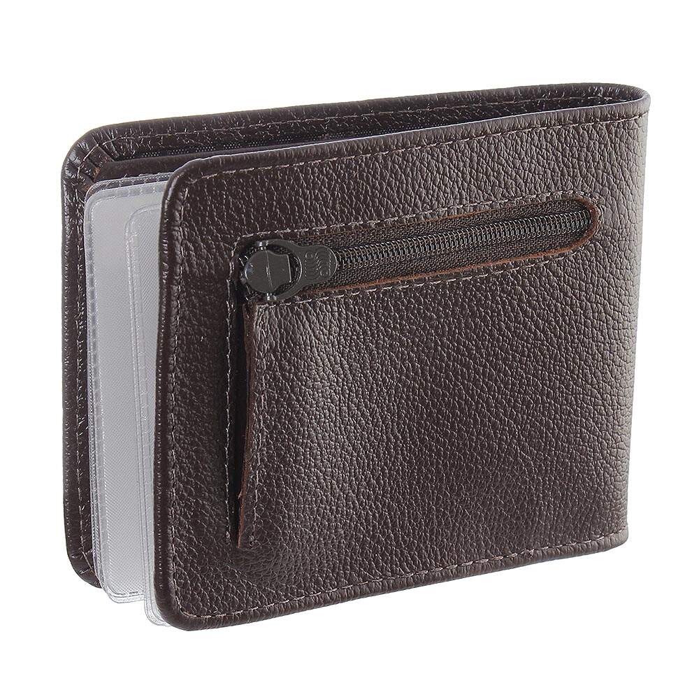 Carteira Masculina Premium DH Couros: Couro Marrom Escuro, 15 Compartimentos, Elegância e Praticidade