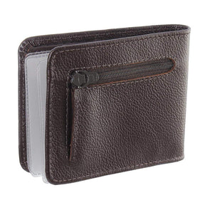 Carteira Masculina Premium DH Couros: Couro Marrom Escuro, 15 Compartimentos, Elegância e Praticidade