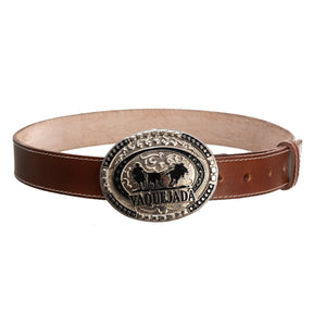 Cinto Country Marrom Couro Legítimo Fivela Vaquejada Removível Estilo Masculino Durável