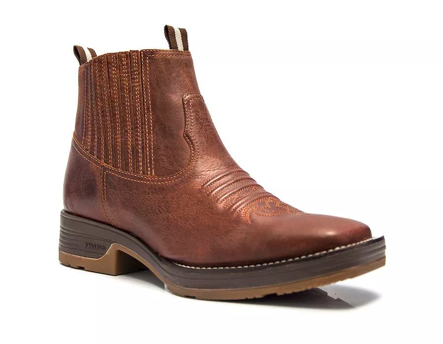 Bota Masculina Vimar Boots Strong Shock Couro Fóssil Sella: Conforto e Durabilidade