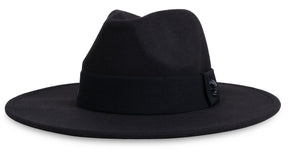 Chapéu Fedora Preto Edição Skull Caveira Fosca Aba Reta 7cm Unissex Estiloso