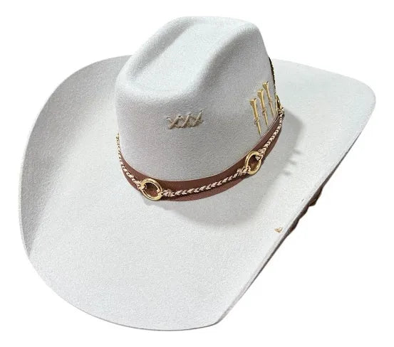 Chapéu Cowboy Americano 3 Cravos Gelo: Estilo Country Autêntico e Confortável