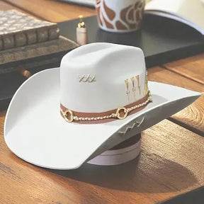Chapéu Cowboy Americano 3 Cravos Gelo: Estilo Country Autêntico e Confortável