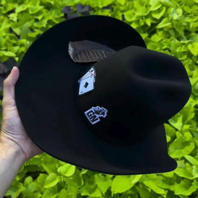 Chapéu Country Preto Lã Premium para Rodeios Cavalgadas Festas e Estilo