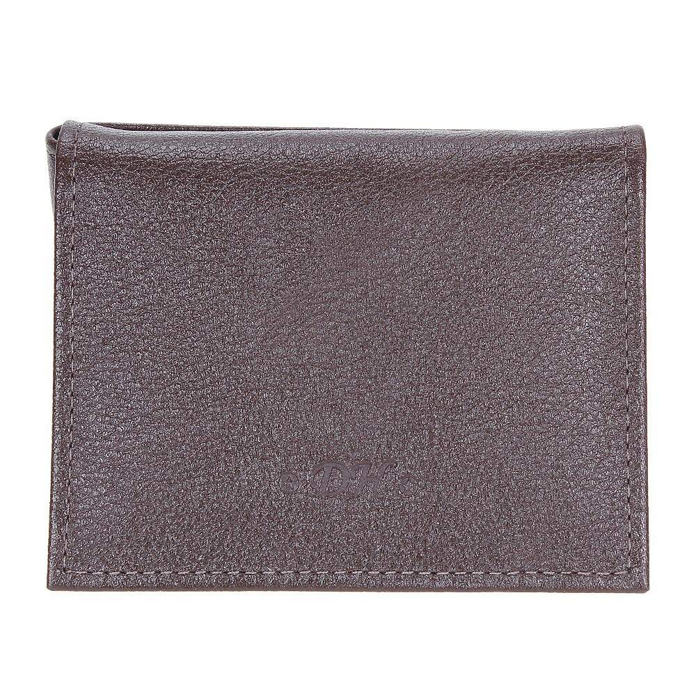 Carteira de Bolso DH Couros Masculina em Couro Legítimo Marrom com 14 Compartimentos