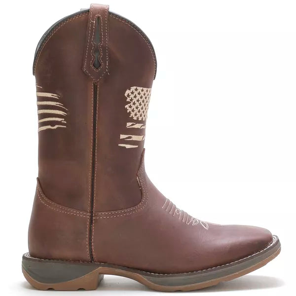 Bota Masculina Workboot General High Country Couro Crazy Horse Café Resistente e Confortável