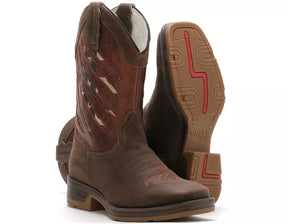 Bota Masculina Workboot Vimar Boots Patriot Crazy Horse Café Original Resistente