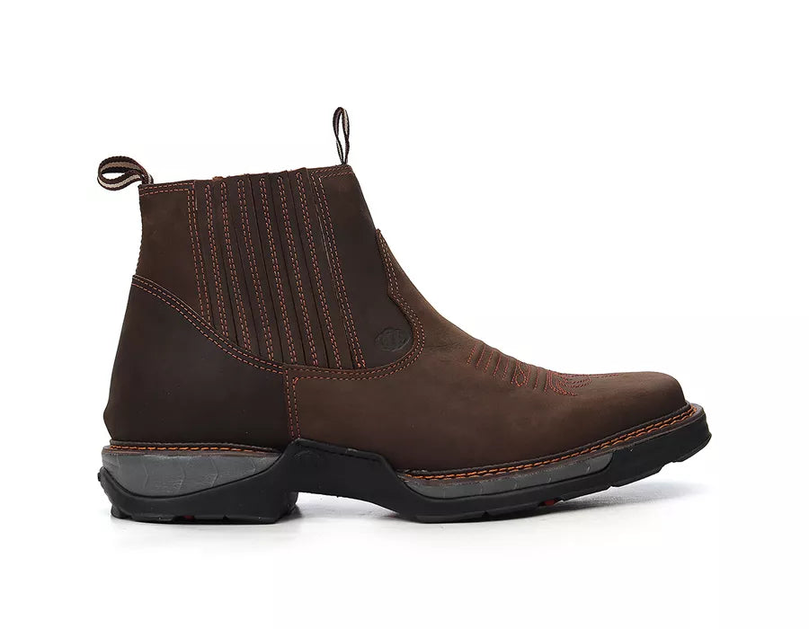 Workboot Vimar Boots 82081 Couro Legítimo Crazy Horse Café Sola Tundra Conforto