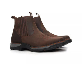 Workboot Vimar Boots 82081 Couro Legítimo Crazy Horse Café Sola Tundra Conforto