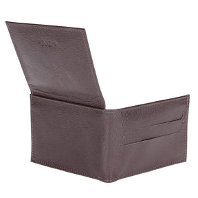 Carteira de Bolso DH Couros Masculina em Couro Legítimo Marrom com 14 Compartimentos