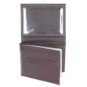 Carteira de Bolso DH Couros Masculina em Couro Legítimo Marrom com 14 Compartimentos
