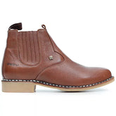 Botina Zebu Original Vira Francesa Whisky Couro Floater Premium Masculina