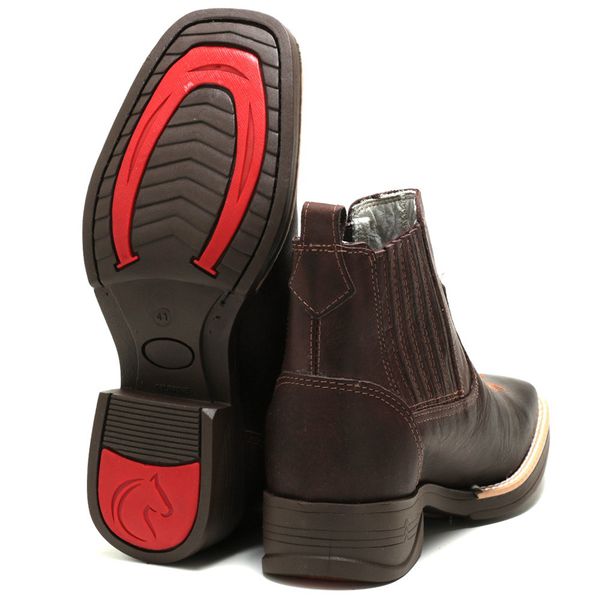 Workboot High Country Jump 7250 Fossil Café: Bota Masculina Couro Legítimo Resistente e Confortável