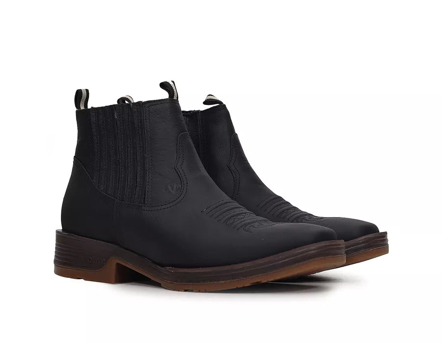 Bota Workboot Masculina Vimar Boots Strong Shock Discovery Couro Legítimo Preto