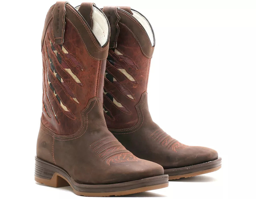Bota Masculina Workboot Vimar Boots Patriot Crazy Horse Café Original Resistente