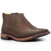 Original Botina Zebu Work Gel Café Couro Rústico 93020: Conforto e Estilo Country