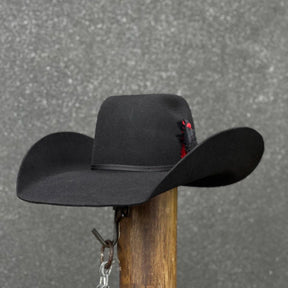 Chapéu Country Eldorado Lã Preto Patria Ultimate Premium, Ajustável e Durável