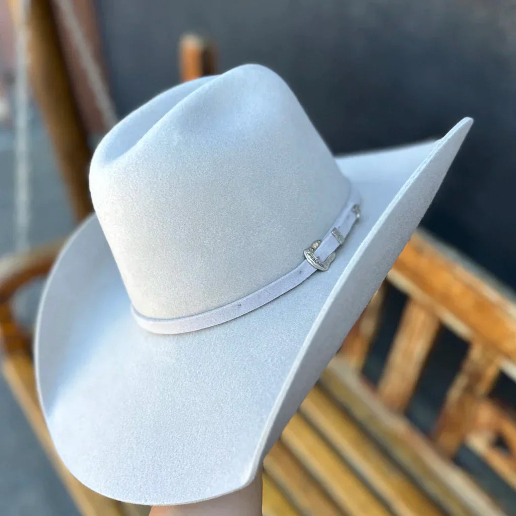 Chapéu Pralana Arena Gelo Feltro Lã Country Elegante para Rodeios Cavalgadas