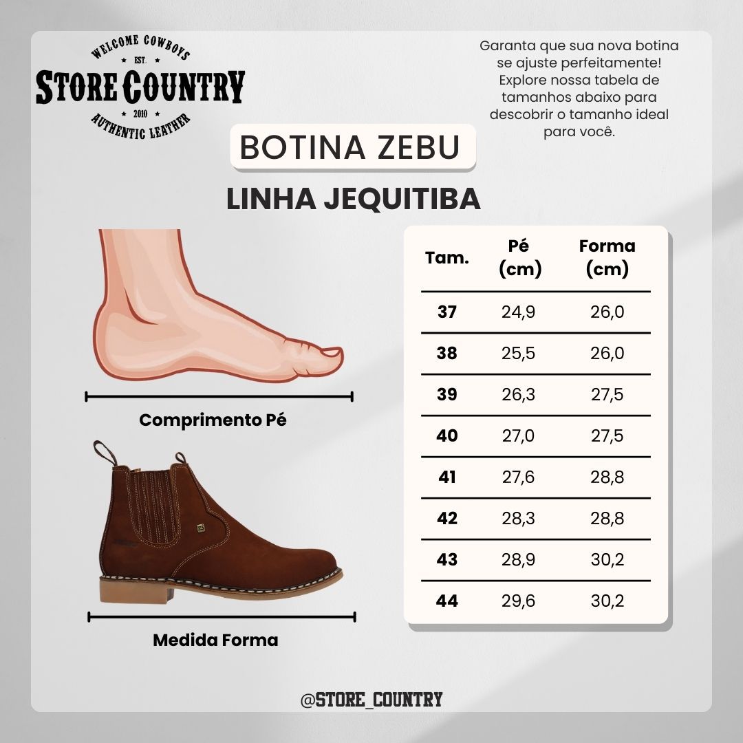 Botina Vira Francesa Zebu Original Nobuck Castor Masculina Confortável Durável Estilo Country