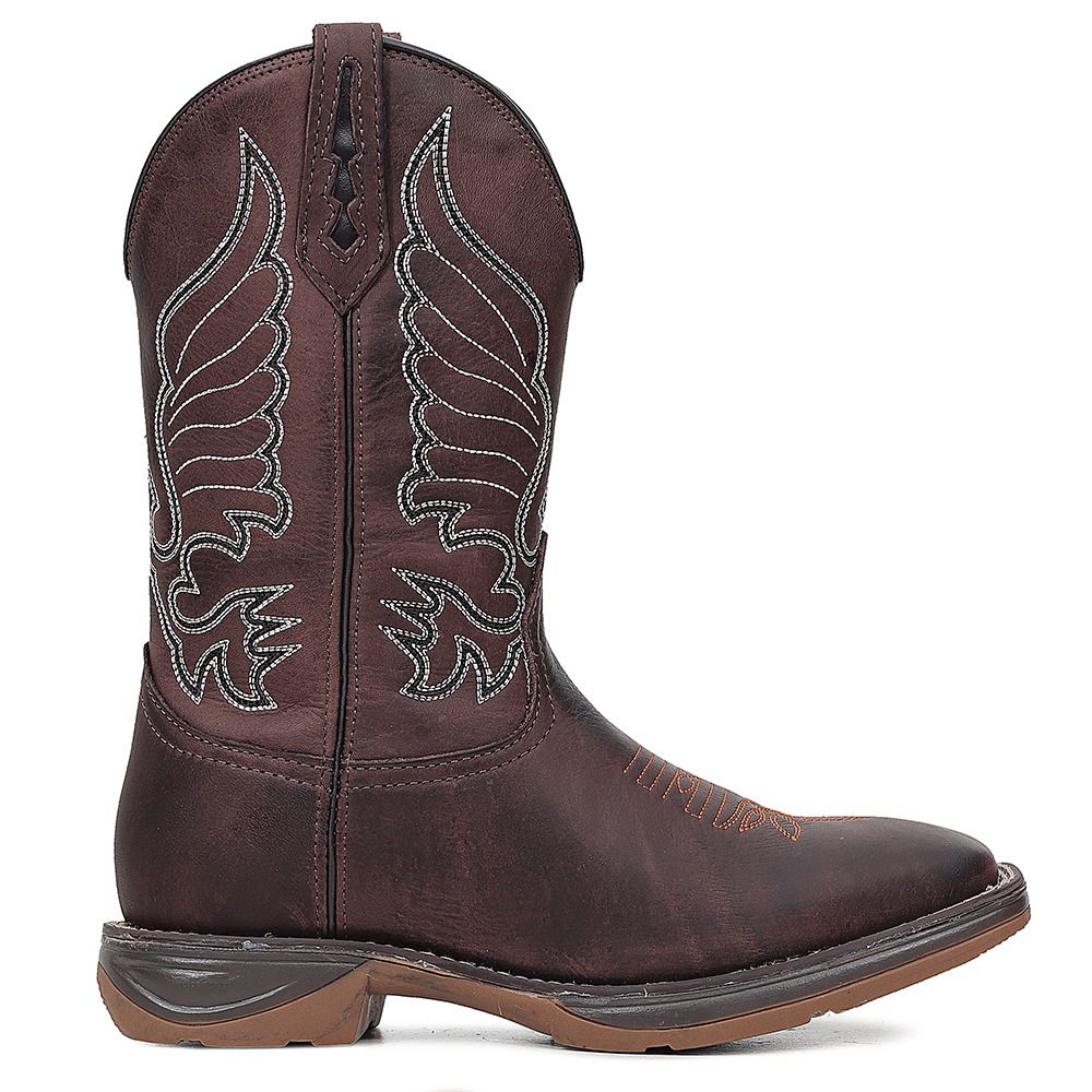 Bota Workboot Stockman High Country 5289 Couro Crazy Horse Café Masculina